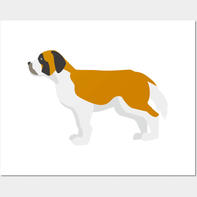 St Bernard Wall Art by kawaii_shop